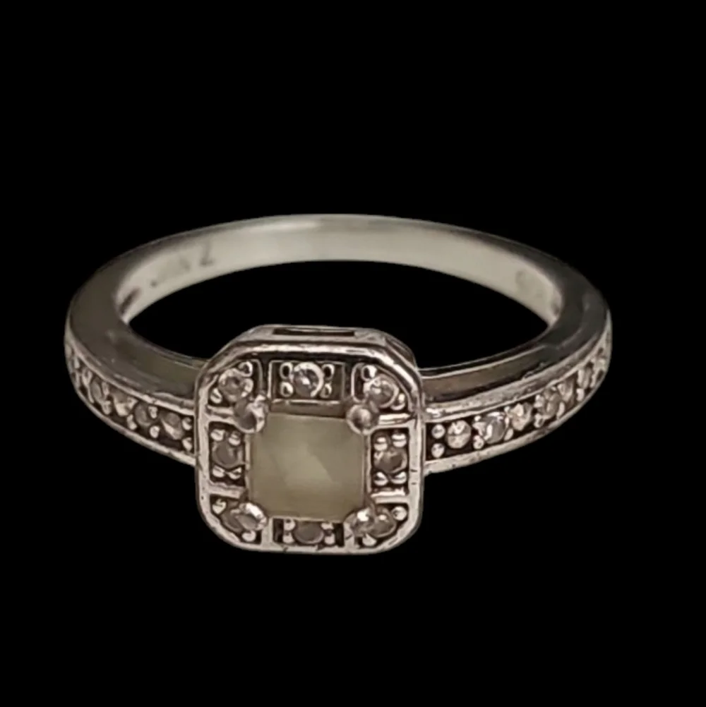 NVC Nataliya V Collister Sterling Silver Gemstones Ring Size 7 Minimalist